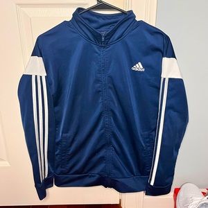Adidas Iconic Tricot Large Navy/ White Jacket